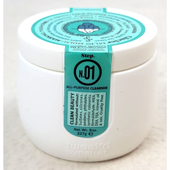NEW Tweak'd Glacier MLK  Glacier MLK Hyaluronic3 Multi-Masking Cleanser 8 oz - Picture 2 of 4